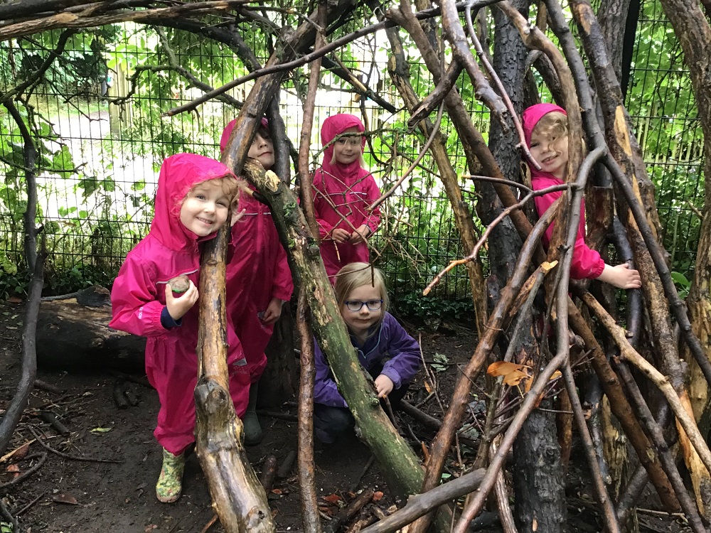 Exning Primary School pupils in nature
