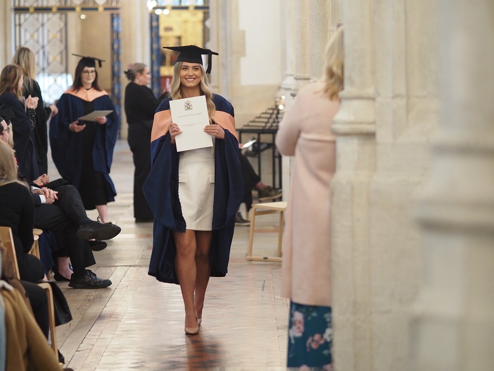 Graduate after receiving ther degree at Graduation 2024