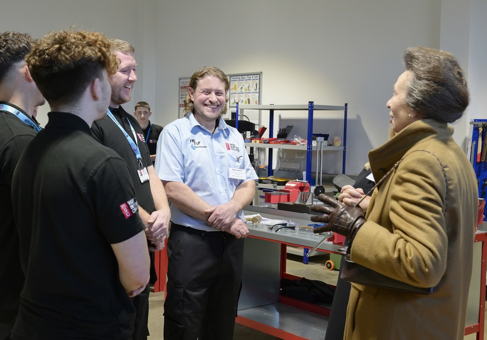 Princess Anne visiting and opening North Cambridgeshire Training Centre