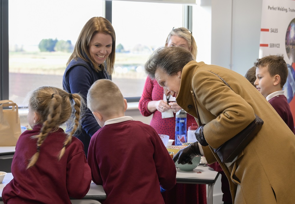 Princess Anne visiting and opening North Cambridgeshire Training Centre