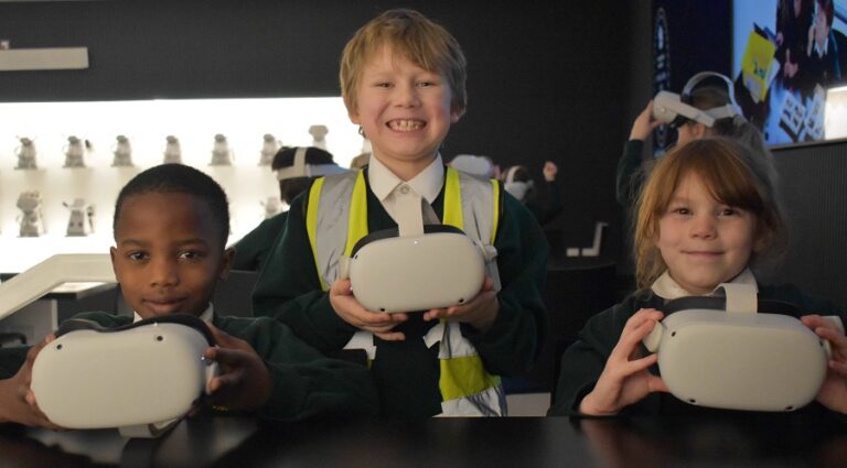 St Edmundsbury School students in the XR lab during the Eastern Education Group Skills Escalator Day