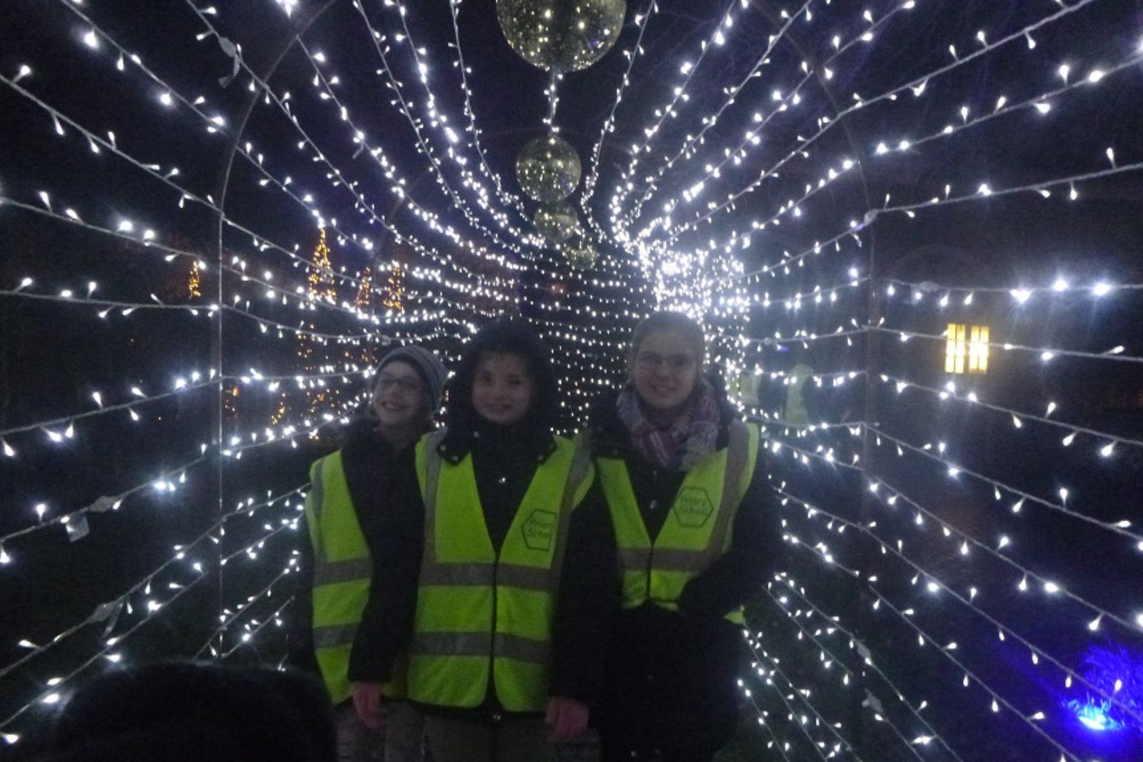 Students at Christmas from Priory School